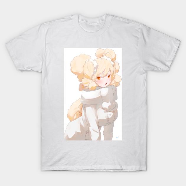 White Mofuko T-Shirt by nagare017